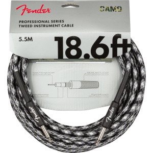 Fender Professional Series Instrument Cable 18.6ft -  Winter Camo 