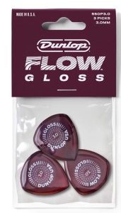 Dunlop Flow Gloss 3.0mm Guitar Picks - 3 Pack
