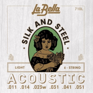 LaBella 710-L Silk & Steel Light Acoustic Guitar Strings