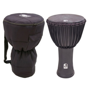 Toca Freestyle Canon Djembe 14 inch with Bag  Black Mamba
