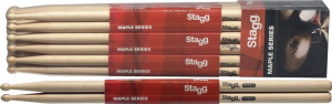 Stagg SM5A Maple 5A Grip Drumsticks with Wood Tip Brick