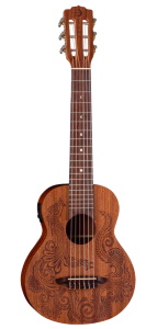 Luna Guitars Henna Dragon Guitarlele 6-String Ukulele w/ Preamp  Open Pore Natural