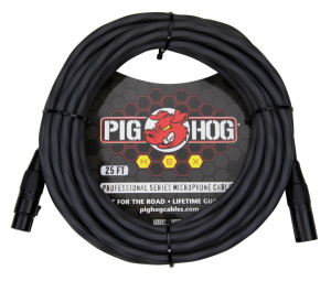 Pig hog Hex Series Microphone Cable Grey - 25ft