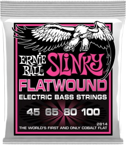 Ernie Ball Super Slinky Cobalt Flatwound Bass Strings 45-100 Gauge