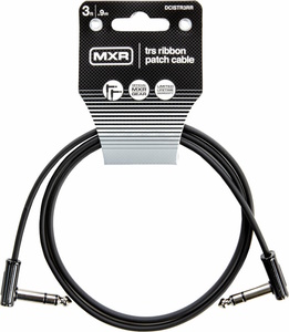 MXR DCISTR3RR RIBBON TRS-TRS Cable 3ft Right angle-Right angle  