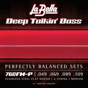 LaBella 760FM-P Mini P Flat Wound Bass Strings