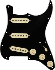 Original 57/62 Prewired Stratocaster Pickguard - 3-Ply Black
