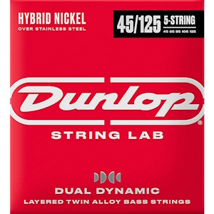 Dunlop Dual Dynamic Hybrid Nickel 5-String Electric Bass Strings 