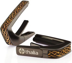 Thalia Hawaiian Koa Celtic Knot Black Chrome - Pearl Mandala