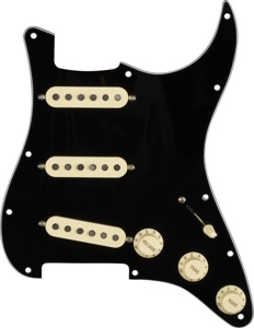 Fender Custom Shop Fat 50s SSS Prewired Stratocaster Pickguard - Black / White