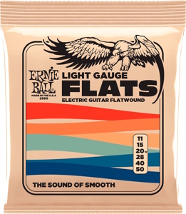 Ernie Ball Light Stainless Steel Flatwound Electric Strings 11-50