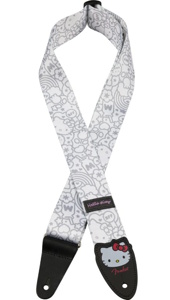Fender Hello Kitty Poly Strap - White