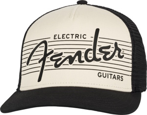 Fender Electric Guitar Hat - Black / Cream