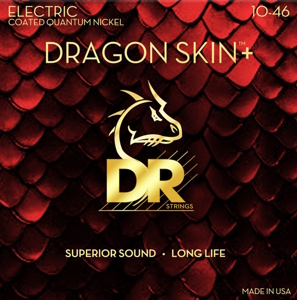 DR Dragon Skin+ Coated Electric Guitar Strings 10-46