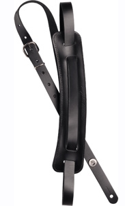 Daddario John Lennon Leather Guitar Strap - Black 