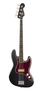 Fender Limited Edition FSR Gold Foil Jazz Bass - Black Sparkle