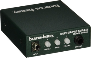 Barcus Berry 3000AE Piezo Buffer Preamp with EQ 