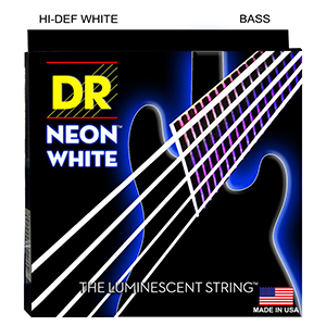 DR K3 Neon Hi-Def White Bass