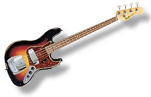 64 Jazz Bass® Relic® 3 Tone Sunburst