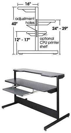 Etude Printer/CPU Shelf