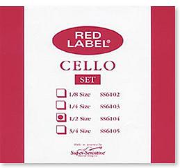 Super Sensitive Red Label 1/2 Cello Strings